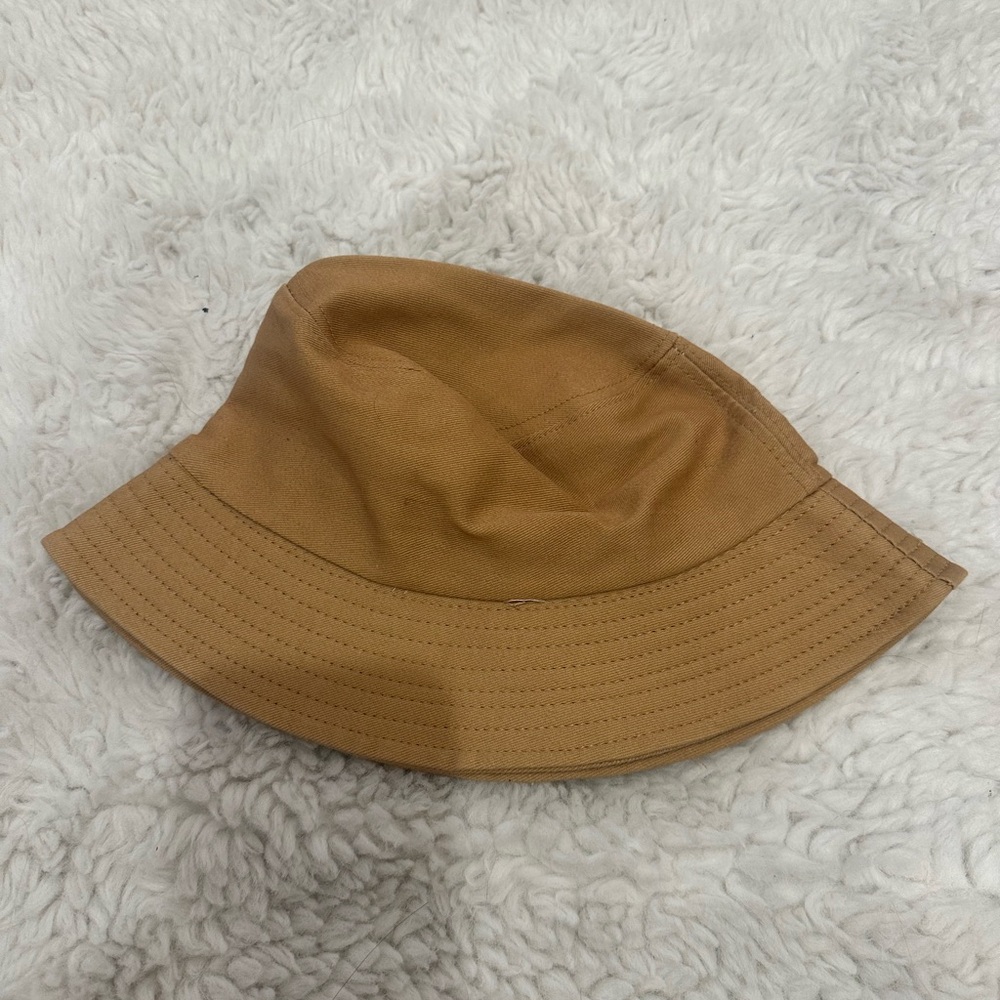 Tan Khaki Fabric Bucket Hat